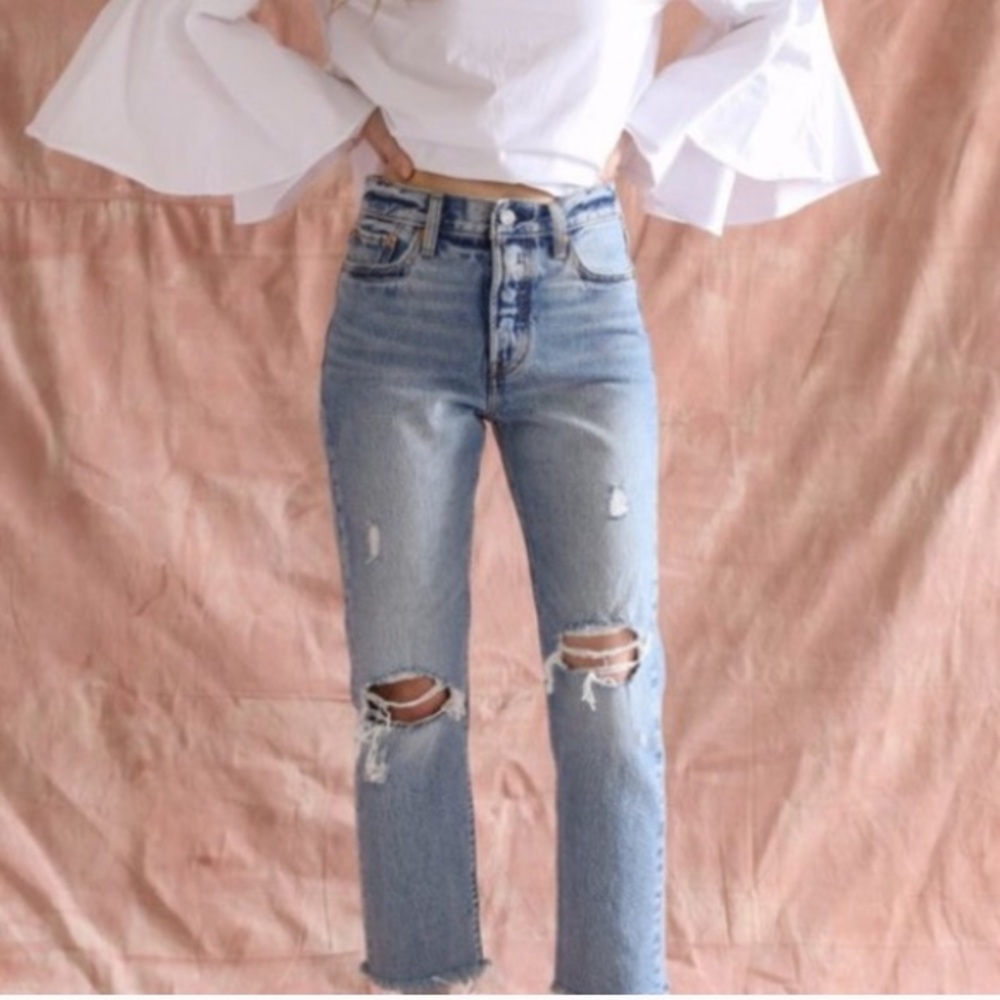LEVI’S Wedgie Selvedge Straight Jeans- Lost Inside